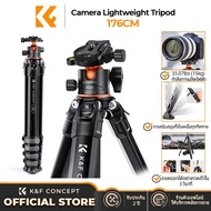 K&F CONCEPT Mutate Series Professional Aluminum Alloy Tripod Kit 178cm Max Height 15kg Load