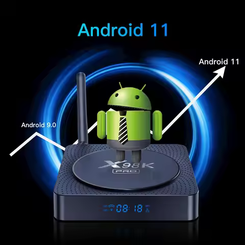 X98K PRO Android 11.0 Smart TV Box RK3566 2.4G/5G Dual Wifi 4GB 32GB 1000M LAN BT 4K 8K 3D Media Pla