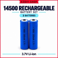 3.7V AA Rechargeable LI-ION Battery 14500 1200mAh LITHIUM Battery