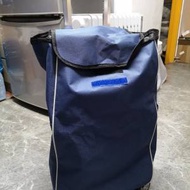 藍色大容量購物車（買餸車），換了全新袋...