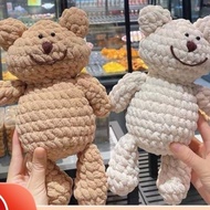 DIY Cute Teddy Bear Crochet Material Package - Meaningful Handmade Gift (With video instructions)