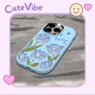 CuteVibe Casing Realme Anti-Fall Strong - Softcase TPU Silicone Cute Aesthetic | Pink Blackbiru | Ca