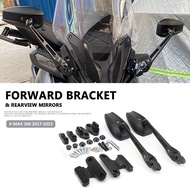 SL Motorcycle Accessories Mirror Set Rearview Forward Bracket For Yamaha XMAX300 X-MAX300 X MAX 300 