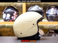 Helm BELL SCOUT AIR Vintage White Half Face Helmet Original USA