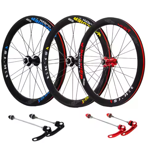 CNC 451 Bicycle Wheelset, Front & Rear 20 Inch Wheels For Folding Bike, V Brake & Disc Brake Version