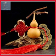 SG Gourd Five Emperor Coin Feng Shui 5 Emperor Coins Hanging Pendant 葫芦五帝铜钱