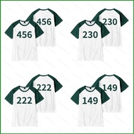 NS1 Squid Game Season 2 number 230 456 222 149 summer T-shirt Anime Short Sleeve Top SN1