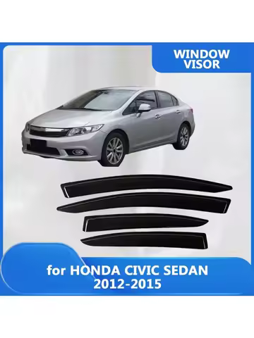 Window Visor for HONDA CIVIC SEDAN FB1/2/3/4/5/6 FG2/3 2012 2013 2014 2015 Wind Deflectors Rain Guar