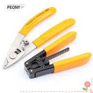 PEONIES Cable Pliers, Orange Stainless Steel Wire Stripper Set, Durable Crimping Tool Cable