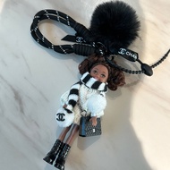 Khăn Choàng Và Áo Len Dễ Thương Mùa Đông Mới Có Không Khí Khóa Kéo Barbie Túi Xách Quà Tặng Phụ Kiện