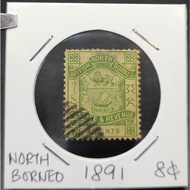 North Borneo Old Stamps 8 Cents Year 1891