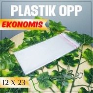 Economical OPP Plastic 12x23cm Seal/Glue Plastic 12x23cm Contents 100 sheets