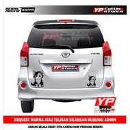 Cute cat car stickers, cat picture car variation stickers, cat stickers