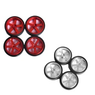 4pcs Wheels with Rubber Tires Spare Parts for LDRC AE86 RC Car Upgrade Parts Accessories