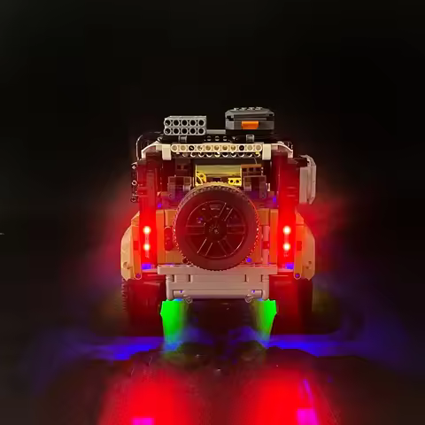 LED Light Kit For 42110 Land Rover Defender Car Building Blocks Decorative Lamp Remote Control (Not 