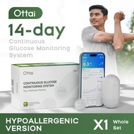 Ottai Comfort Version CGM Continuous Glucose Monitoring System Blood Glucose Monitoring One Set for 