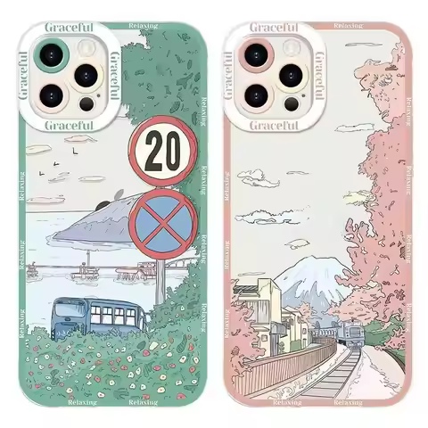Landscape Anime Case for Huawei Honor 90 Lite 5G X9A X8B X9B X7B Nova 7i 3i 5T 7 6 9 SE P30 Pro P40 