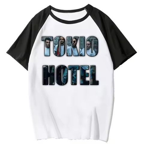 Tokio Hotel T-Shirts Rock Band 3D Print Streetwear Men Women Fashion Oversized Short Sleeve T Shirt 