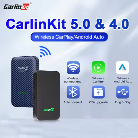 CarlinKit 4.0 5.0 CarPlay Wireless Adapter Multi-User CarPlay Box Android Auto Dongle for Audi Mazda