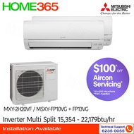 (PRE-ORDER) Mitsubishi StarMex Multi-Split AirCon MXY-2H20VF/MSXY-FP10VG + FP13VG