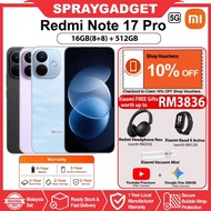 [NEW] Redmi Note 17 Pro 5G (16GB*(8+8)RAM + 256/512GB ROM) 6.83" 1.5K Display l Snapdragon 6s Gen 4 