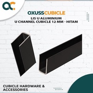 Tersedia List U Aluminium Partisi Cubicle 12mm Lis U (5.6 Meter) -