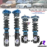 Lines Racing Hi Low Bodyshift Adjustable Shock Coilover Suspension For Toyota Corolla AE92 EE90 AE10