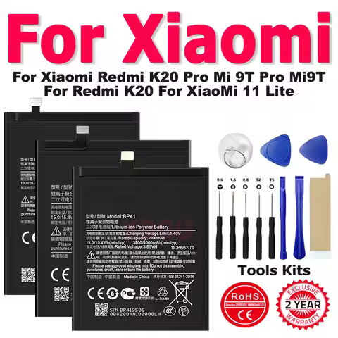 Replacement Battery BP41 BP40 BP42 For Xiaomi Redmi K20 Pro Mi 9T Pro Mi9T For Redmi K20 For XiaoMi 