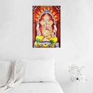 Shree Ganesh Ganpati โปสเตอร์ภาพวาดผนังภาพพิมพ์ผืนผ้าใบวาดสำหรับเครื่องตกแต่งฝาผนัง