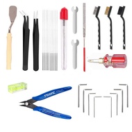 3D Printer Accessories 3D Tool Kit Tool Kit Nozzle Cleaning Needle Cleaning Brush Wrench Pliers Set