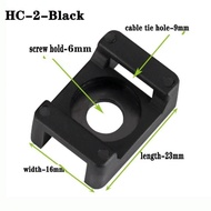 Dudukan Kabel Ties Tie Mount Adhesive Cable Tie Mount Serbaguna Breket Klem Kabel Ties