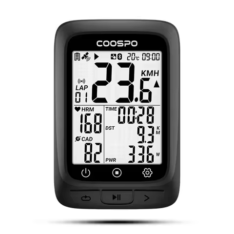 COOSPO BC26/BC107 Bike Computer GPS Wireless Bicycle Cycling Odometer Speedometer 2.4"FSTN Bluetooth