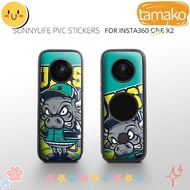 TAMAKO 2Sets Sticker Accessories Water-proof Scratch-Resistant Protective for Insta360 ONE X2