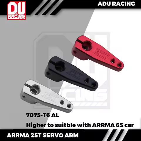 ADU RACING 7075-T6 AL CNC 25T HIGHER SERVO ARM FOR ARRMA 6S CARS V6 CRAWL CARS