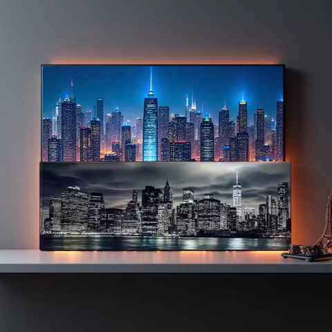 Sunset New York Manhattan Extra Large Big Size 5D Diamond Art Painting Landscape City Full Mosaic Em