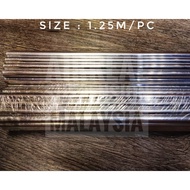 5PCS/5BATANG 6063 ALUMINIUM ROUND TUBE FOR HARDLINE DESIGN USE