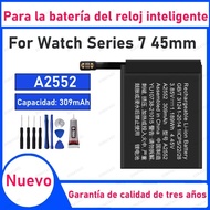 309mAh 100% New A2552 Battery For Series 7 45mm Watch Replacement Bateria+Free Tools