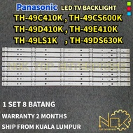 Panasonic TH-49C410K TH-49CS600K TH-49D410K TH-49E410K TH-49LS1K TH-49DS630K LED TV BACKLIGHT BARU (