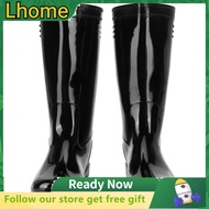 Lhome Rain Boots  Waterproof Simple High Gloss Non‑Slip Durable for Gardens Farmland