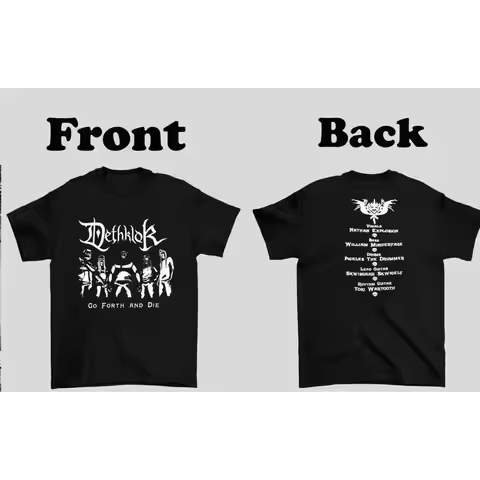 DETHKLOK Band Go Forth And Die 2 Sided Cotton T-Shirt S To 5XL ED169