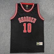 Slam Dunk Shohoku High School No.10 Hanamichi Sakuragiด้านบนคอสเพลย์เสื้อกั๊กSDเสื้อบาสเกตบอล