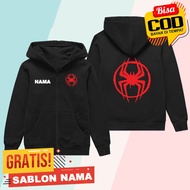 Miles Morales Spiderman Kids Zipper Hoodie Jacket Boys & Girls Zipper Jacket/ Custom Miles Morales S