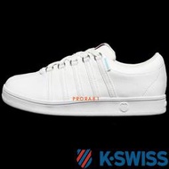 K-SWISS 06782-101 白色 經典款全皮質休閒運動鞋/防水、防污/男女同款/ 917K