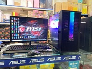 PC Gaming Fullset AMD Ryzen 5  5600GT SSD 128GB LED 24inc Keyboard Mouse GAMING