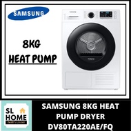 SAMSUNG DV80TA220AE/FQ 8KG HEAT PUMP DRYER WITH REVERSIBLE DOOR