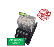Relay LY4N 220VAC +socket / relay 14 pin ly4n 220vac