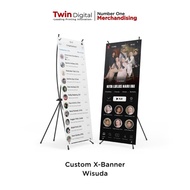 Twindigital Custom Desain X Banner Wisuda Graduation Sidang -