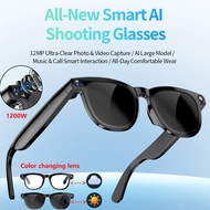 2026 NEW AI Smart Glasses 2K HD 1200W Pixel Camera Video Outdoor Sport Sunglasses AI ChatGPT Transla