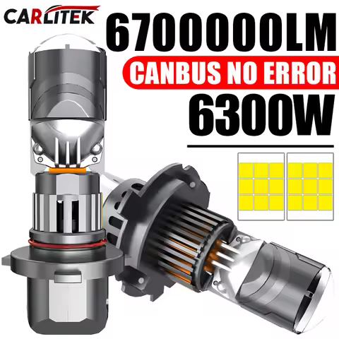 H7 H4 Led Lens 1:1 Wireless H11 H8 H9 Led Projector 9005 9006 HB3 9012 Car Headlight Plug&Play Mini
