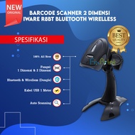 IWARE Barcode Scanner Wireless R8BT + 2D Bluetooth Stand QR Code R-8BT